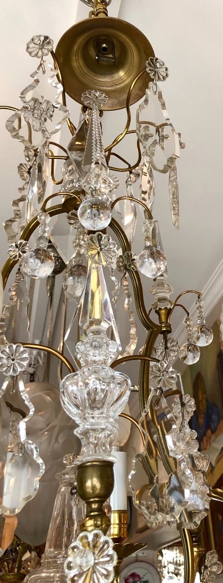 Louis XV Cage Chandelier, Crystal-photo-5