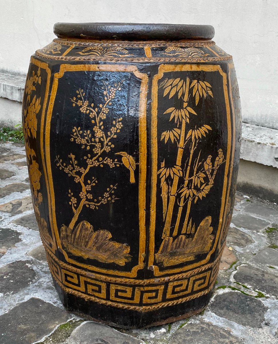 Pair Of Large Asian Vases-photo-2