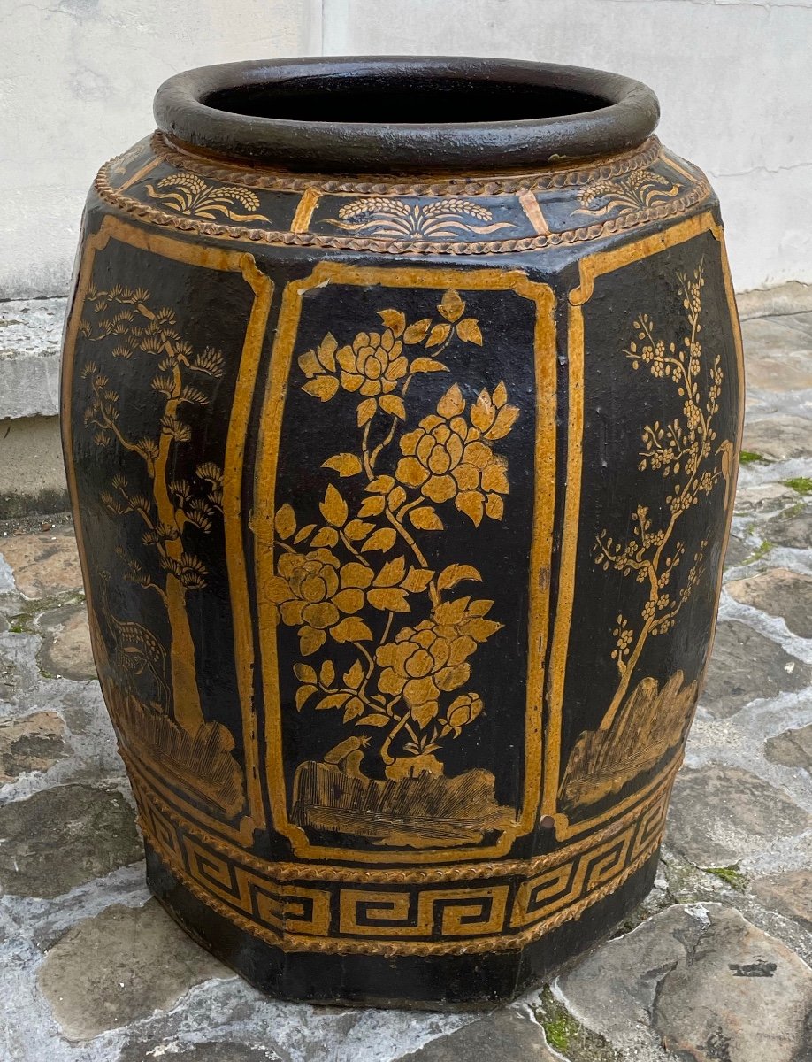 Pair Of Large Asian Vases-photo-3