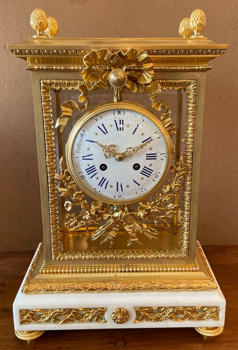 Louis XVI Pendulum, Glass Cage