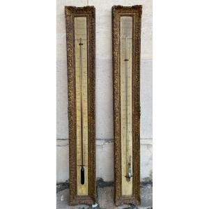 Regency Barometer And Thermometer