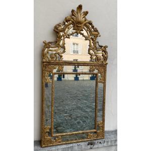 Miroir d'époque Régence En Bois Doré