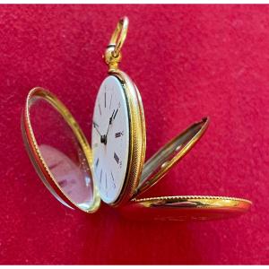Lady's Pocket Watch In Gold.