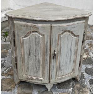 Encoignure d'époque Louis XV, en bois laqué