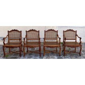 Suite Of 4 Regency Period Armchairs
