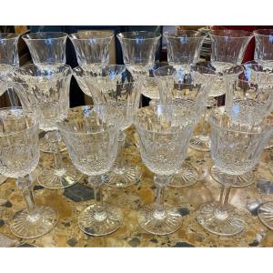 Saint-louis Crystal Glass Set. Tommy Model