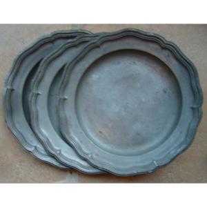 Pewter Plates Barcelona 18th S