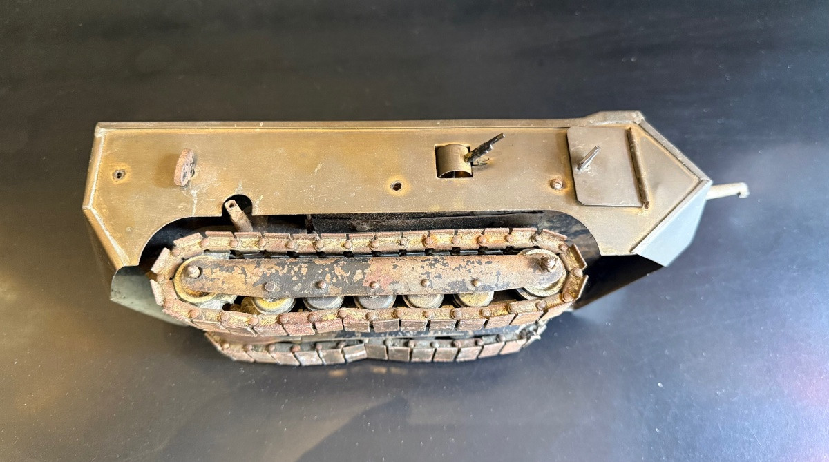 Jouet Ancien  - St Chamond - Char d’Assaut 1916 - Mécanique -photo-4