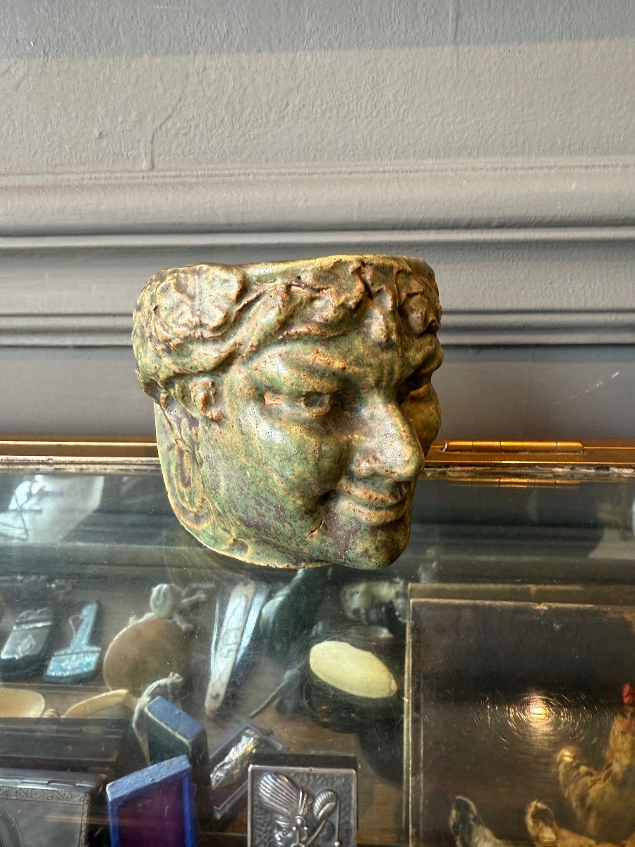 Eugene Lion - Tasse à Vin représentant Bacchus - 1900-photo-1