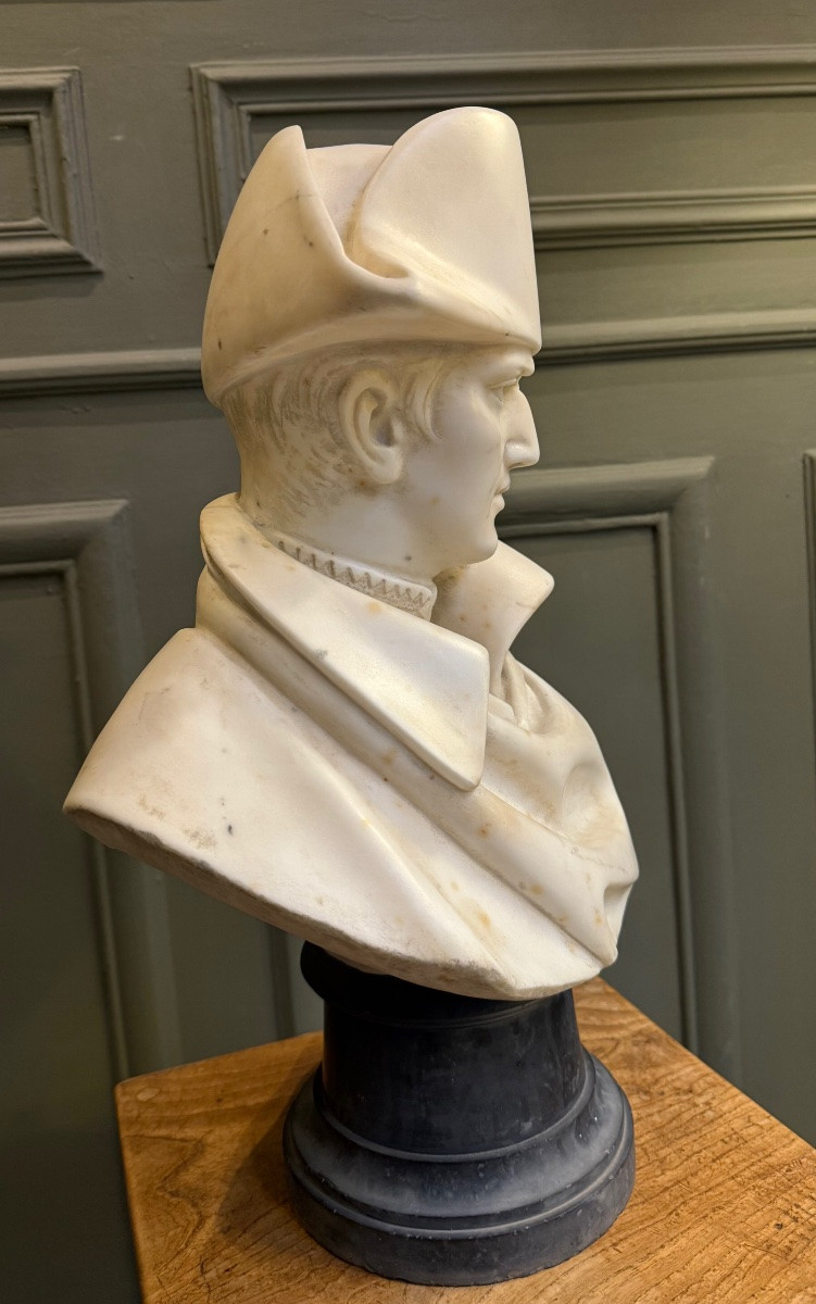 Marble Bust - Napoleon Bonaparte - After Claude Ramey, 19th Century-photo-4