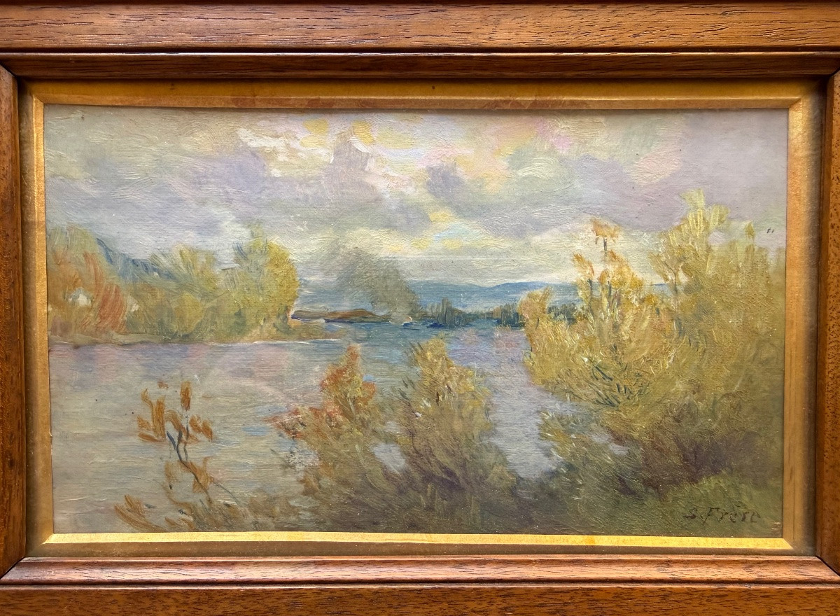Samuel Frère - Rouen School - Small Painting Hsc-photo-1