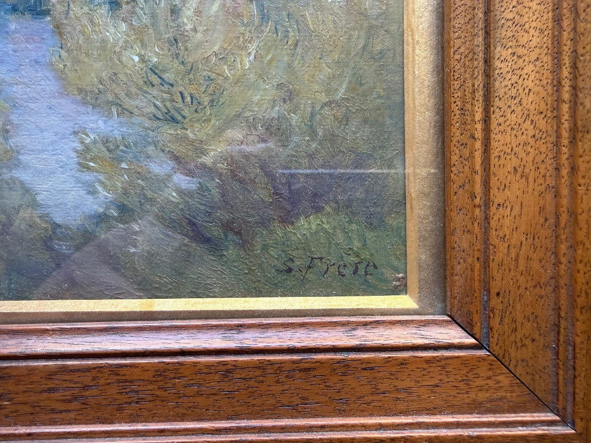 Samuel Frère - Rouen School - Small Painting Hsc-photo-2