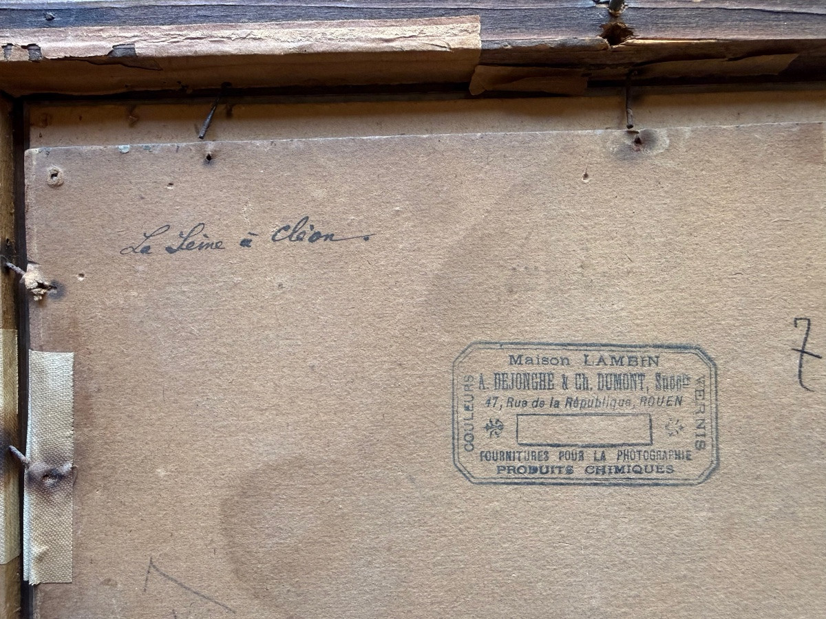 Samuel Frère - Rouen School - Small Painting Hsc-photo-4