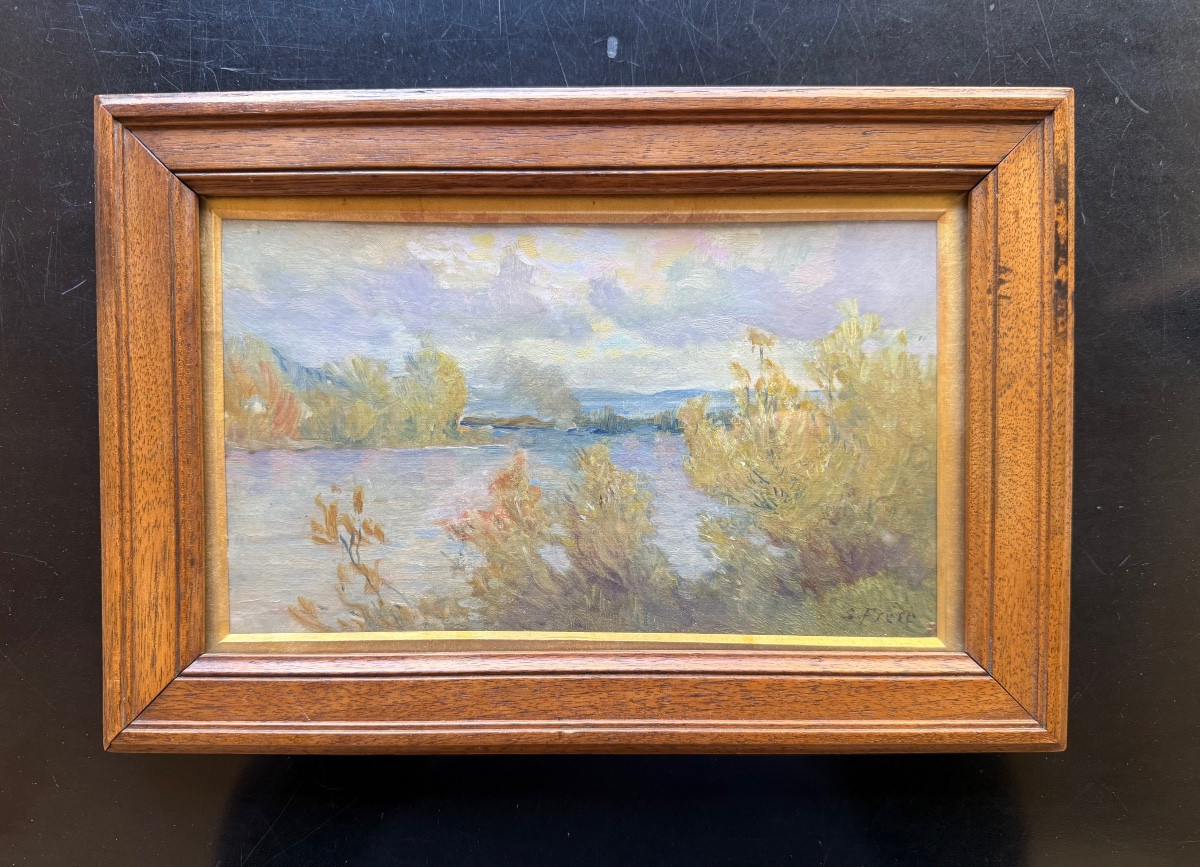 Samuel Frère - Rouen School - Small Painting Hsc