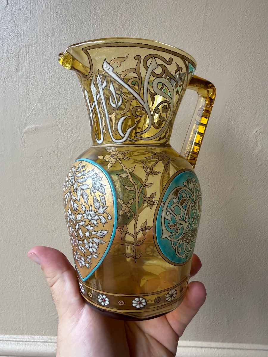 Alphonse Giboin - Series Of 3 Enamelled Glass Pieces - 1900-photo-4