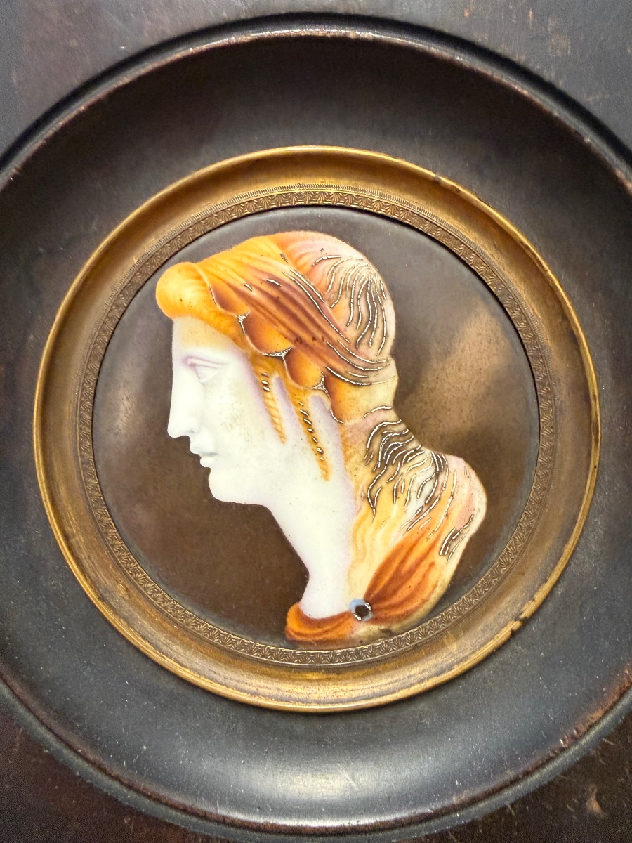 Louis Bertin Parant 1768-1851 Miniature Imitating A Cameo-photo-2