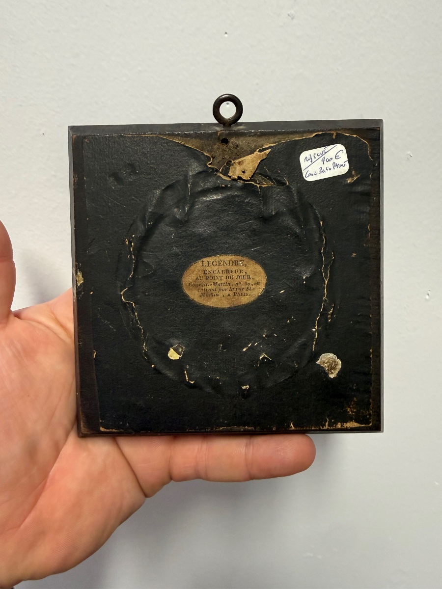 Louis Bertin Parant 1768-1851 Miniature Imitating A Cameo-photo-3