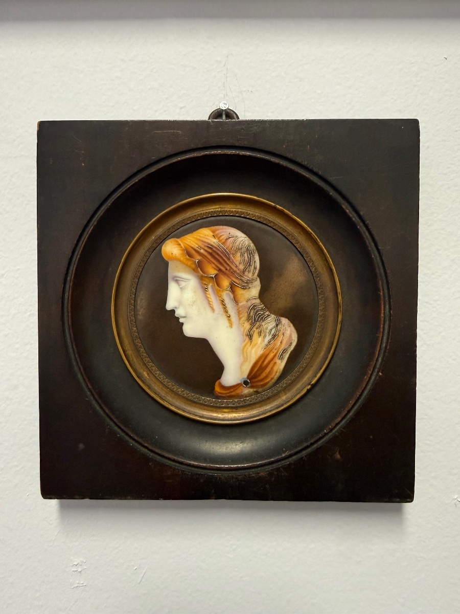 Louis Bertin Parant 1768-1851 Miniature Imitating A Cameo