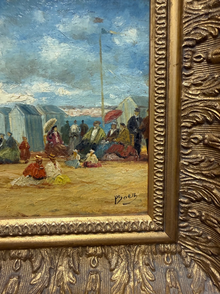 Pierre Saez - Tableau HSP - Scène de plage -photo-3