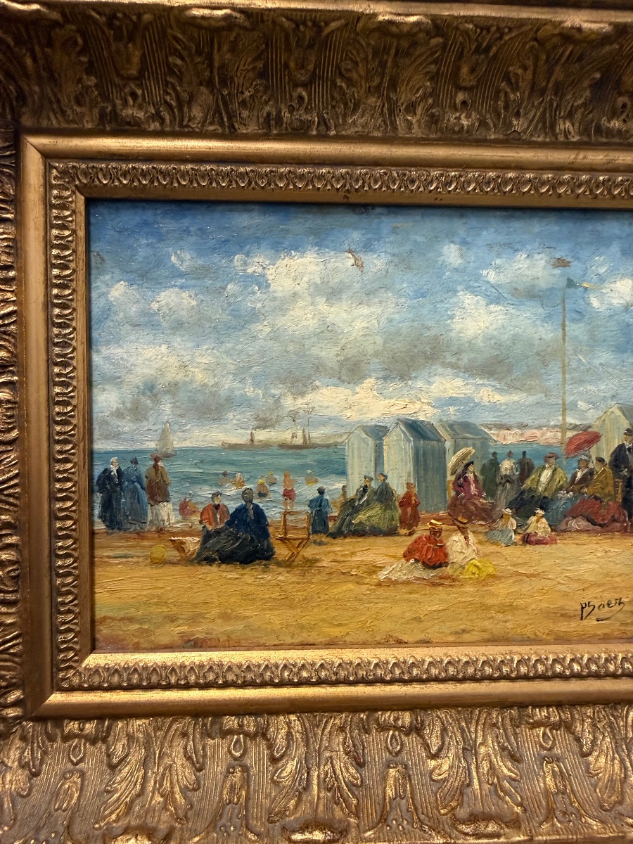 Pierre Saez - Tableau HSP - Scène de plage -photo-1