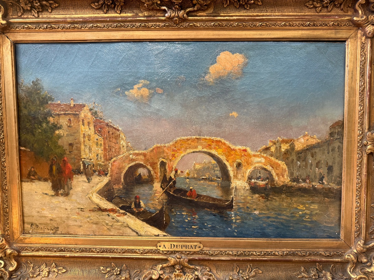 Albert Ferdinand Duprat (1882–1974) - Hst View Of Venice -photo-4