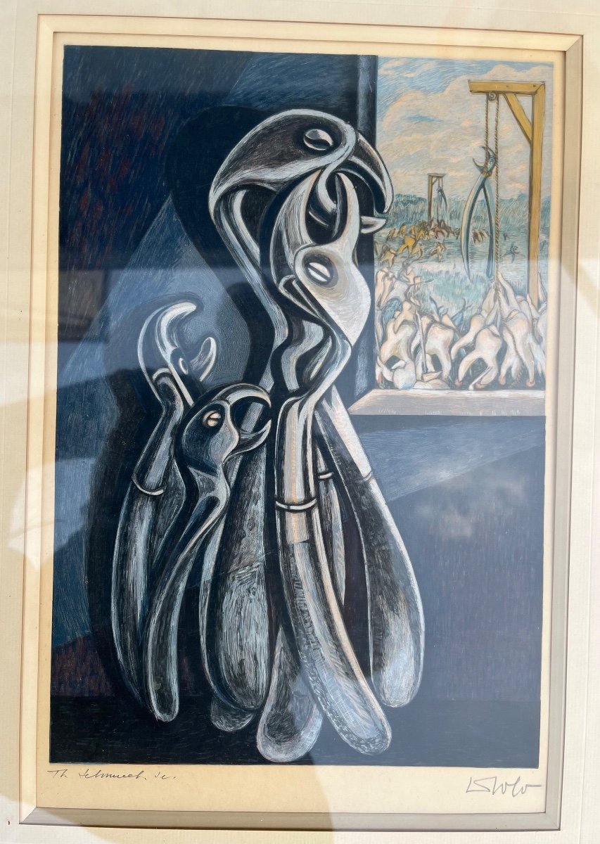 David Solot - Lithograph "the Revolt Of The Molars" 1950-photo-4