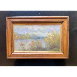 Samuel Frère - Rouen School - Small Painting Hsc
