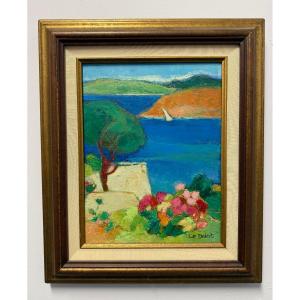 Maryvonne Le Deist (1936-) Hst Painting - The Sailboat