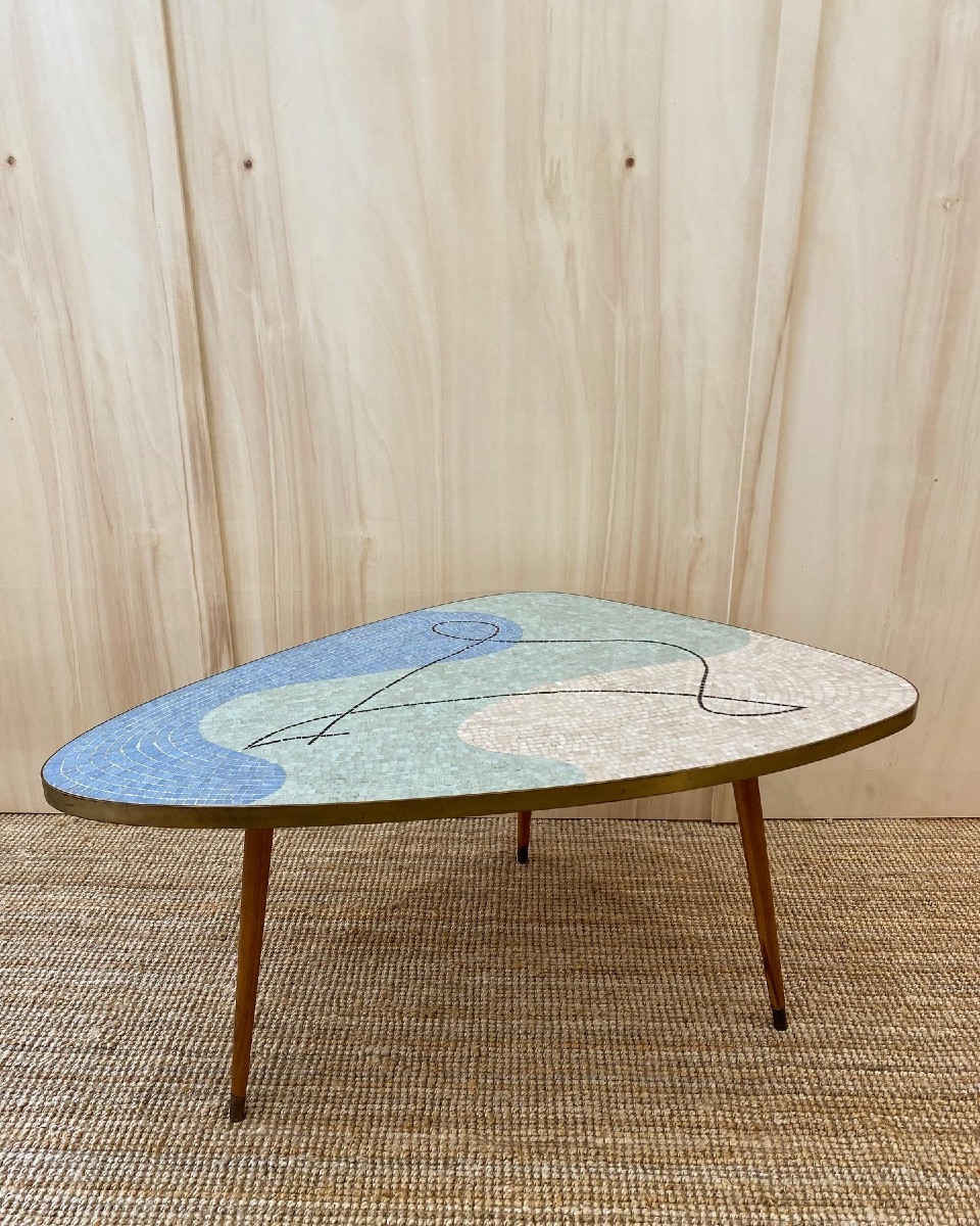 Table en mosaïque de Berthold Müller