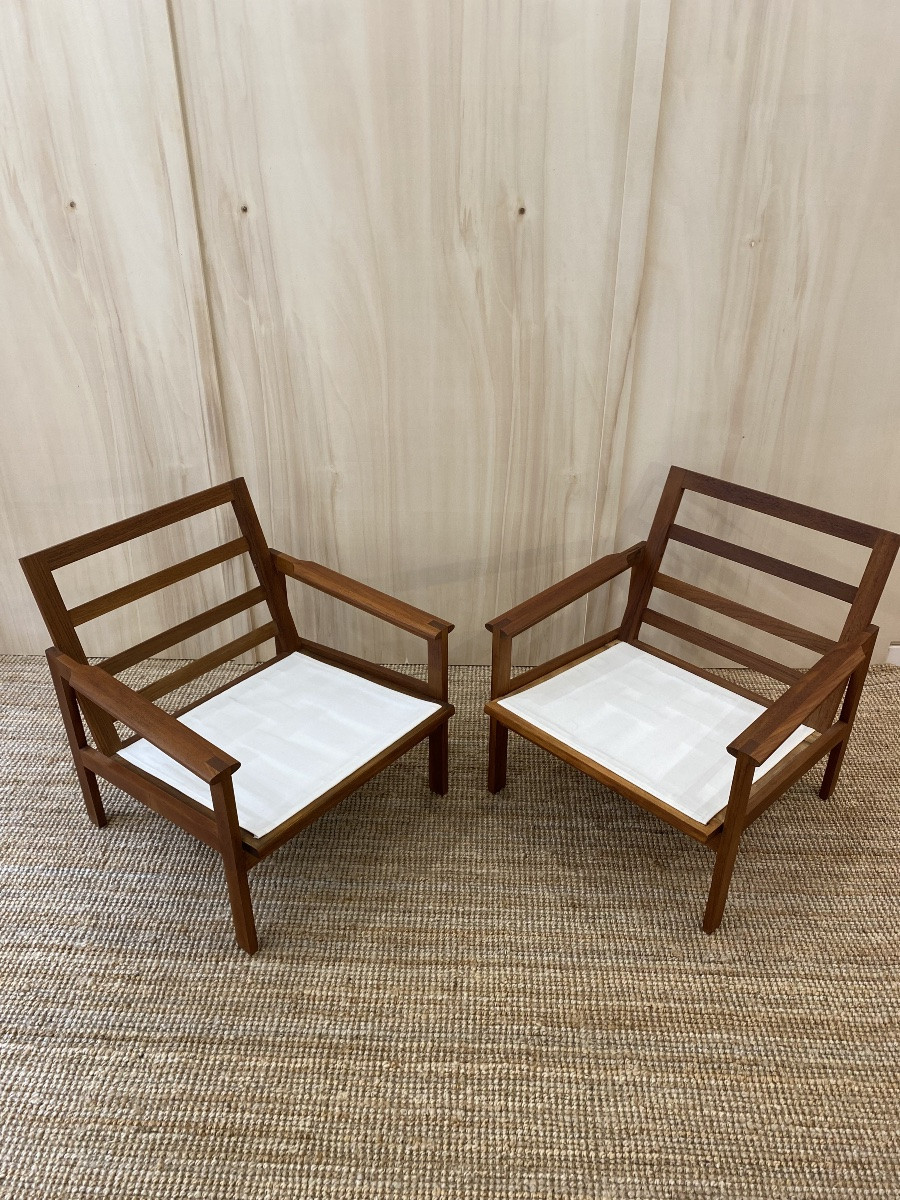 Paire de Fauteuils modèle Capella par Illum Wikkelso-photo-2