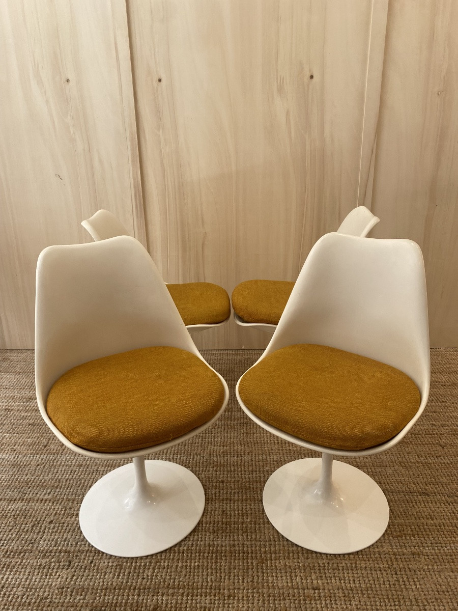 4 Chaises Tulipes Knoll International - Eero Saarinen-photo-2