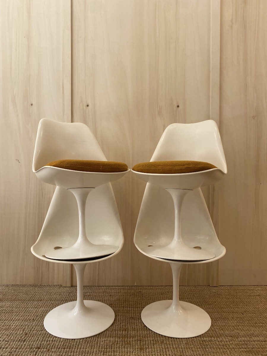 4 Chaises Tulipes Knoll International - Eero Saarinen-photo-4