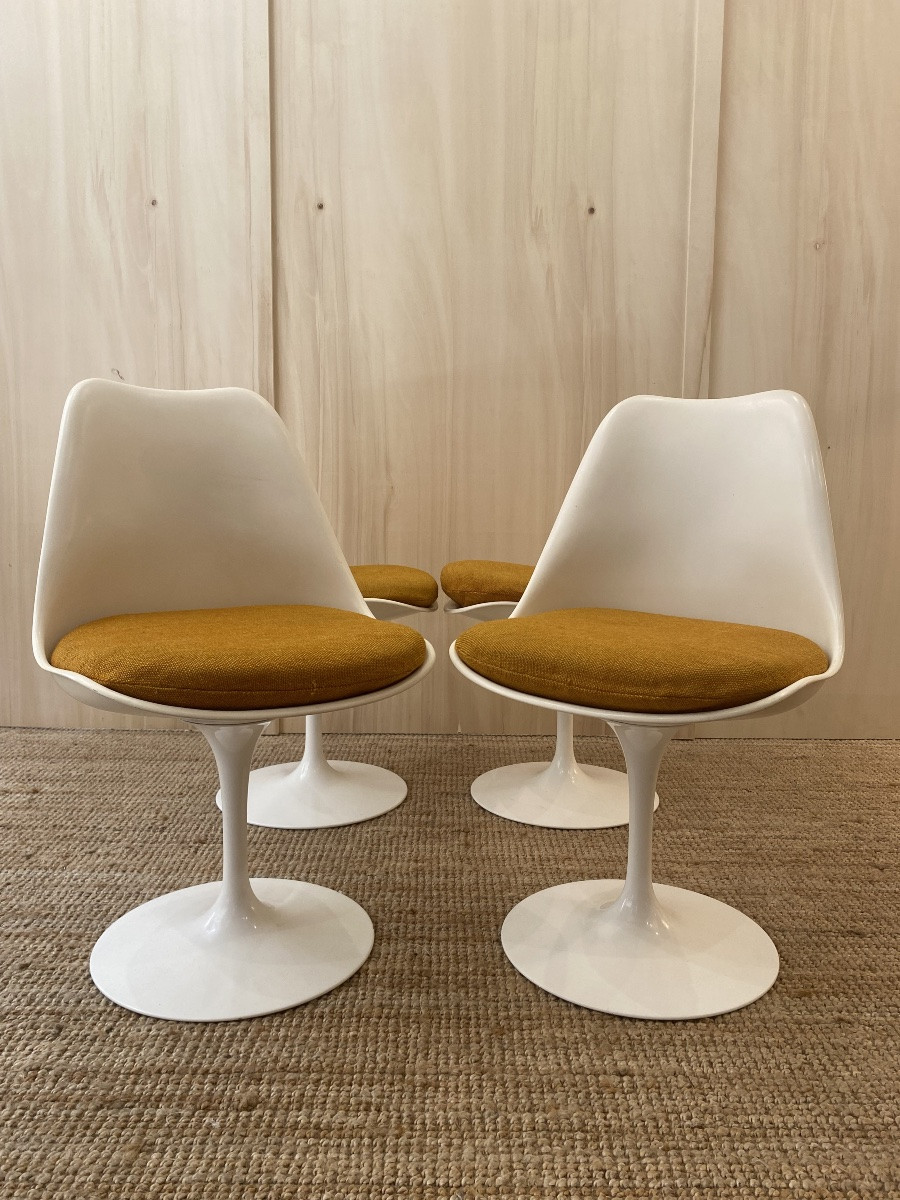 4 Chaises Tulipes Knoll International - Eero Saarinen-photo-4