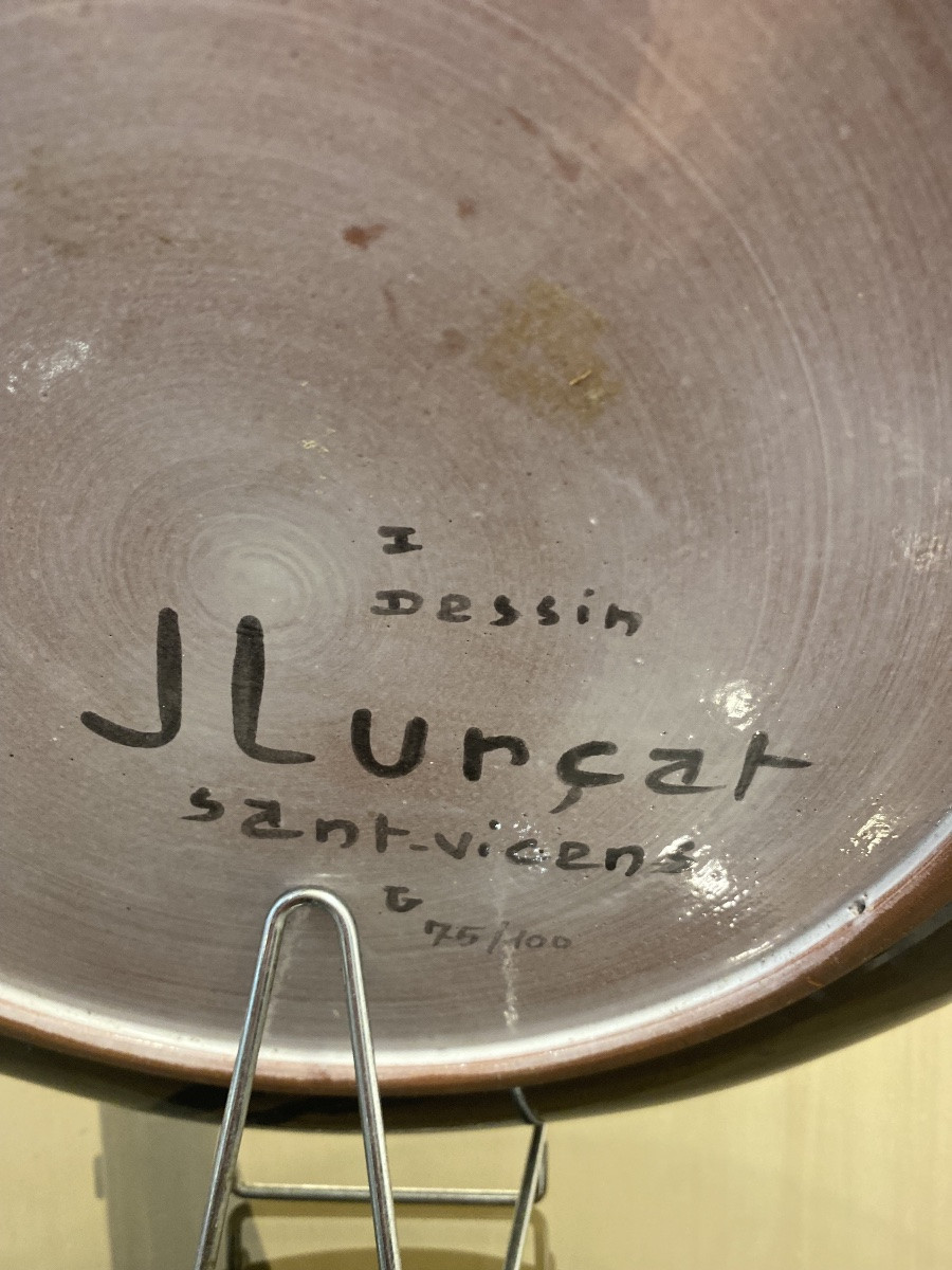 Jean Lurçat - Glazed Ceramic Dish - 1950-photo-4