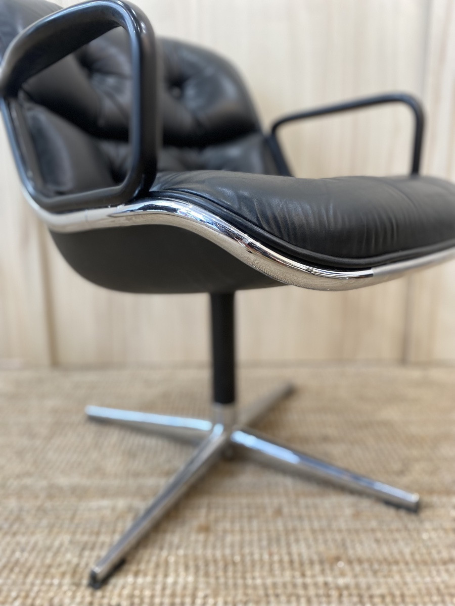 Charles Pollock "executive Chair" Office Chair, Knoll International Edition-photo-3