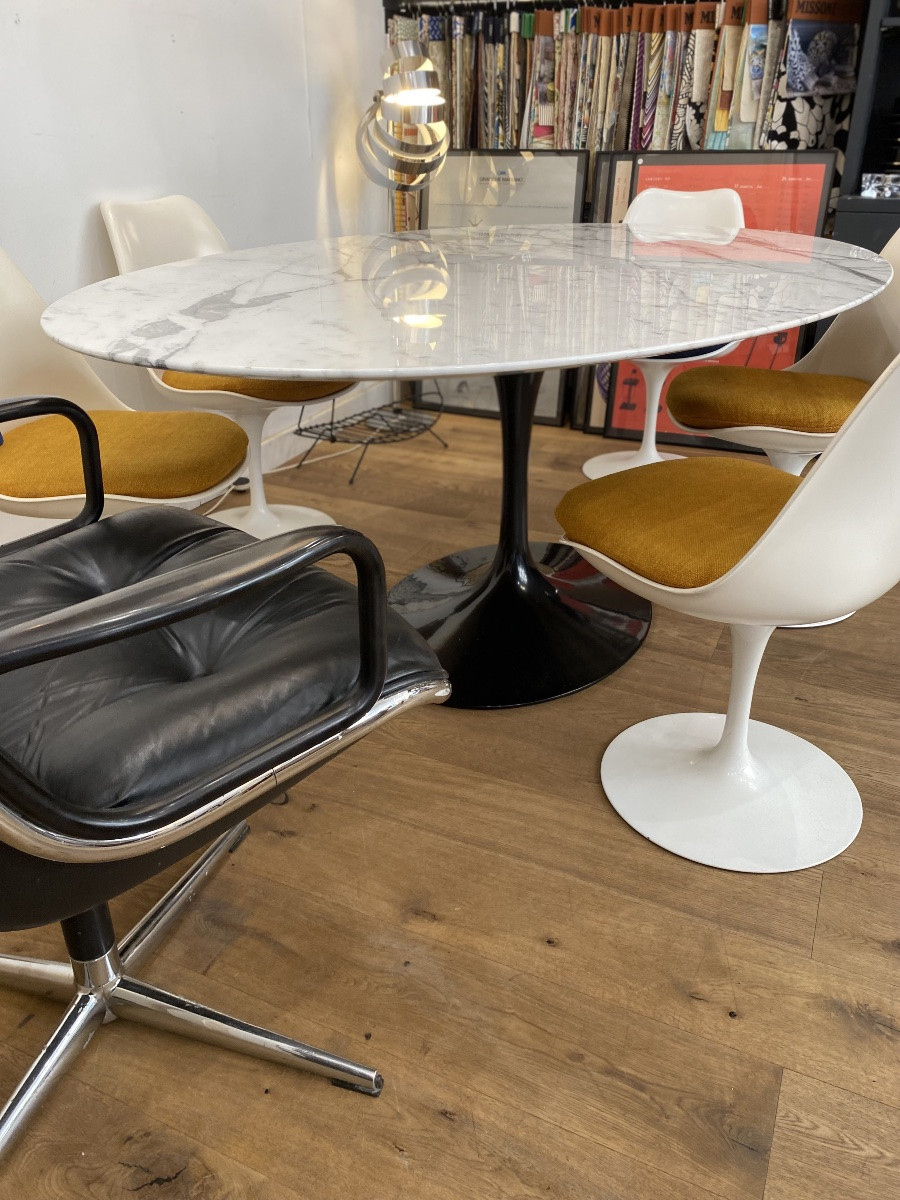 Oval Tulip Table By Eero Saarinen For Knoll International-photo-4