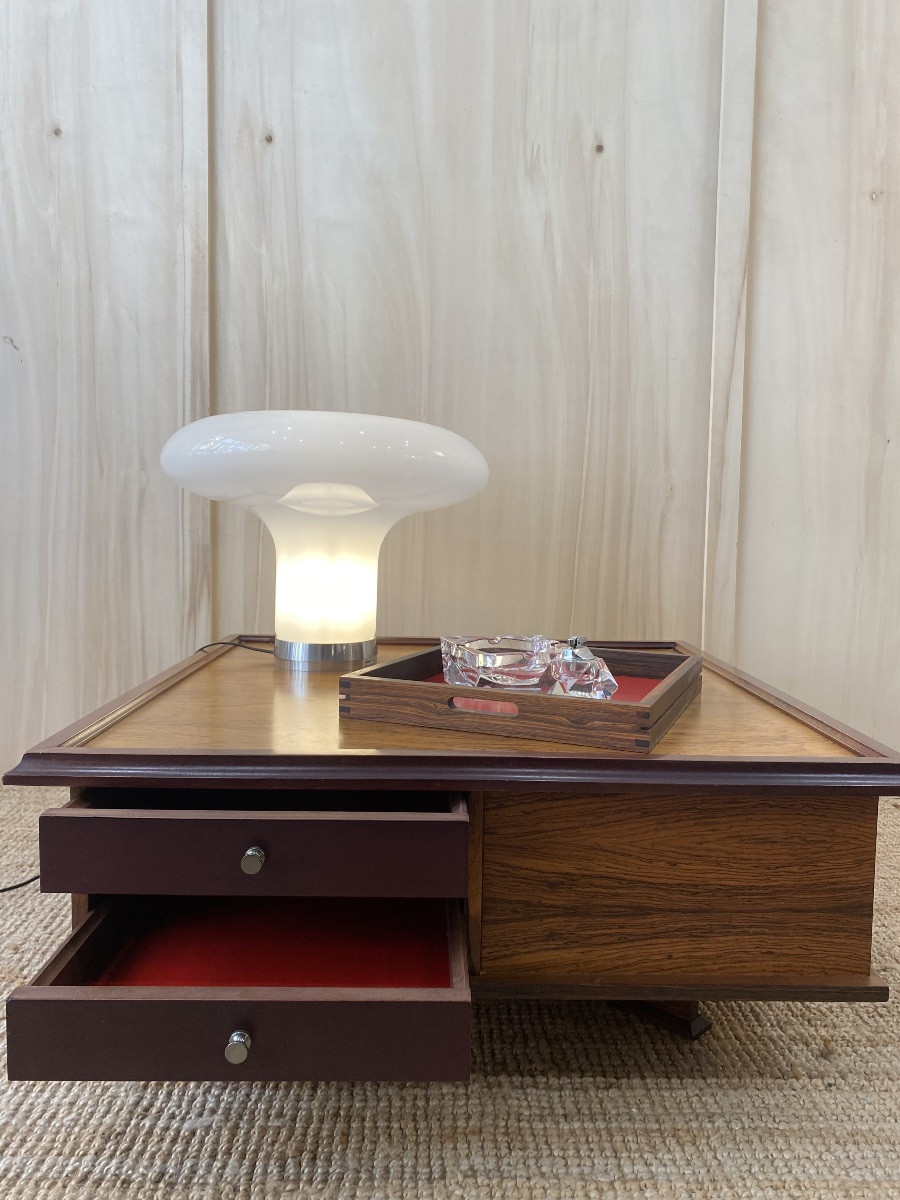 Italian Rosewood Coffee Table - 1960 - Saporiti-photo-1