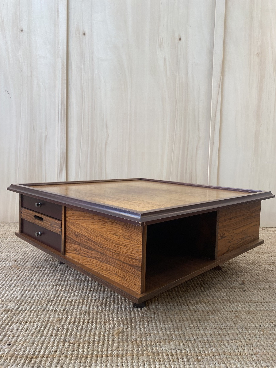 Italian Rosewood Coffee Table - 1960 - Saporiti-photo-3