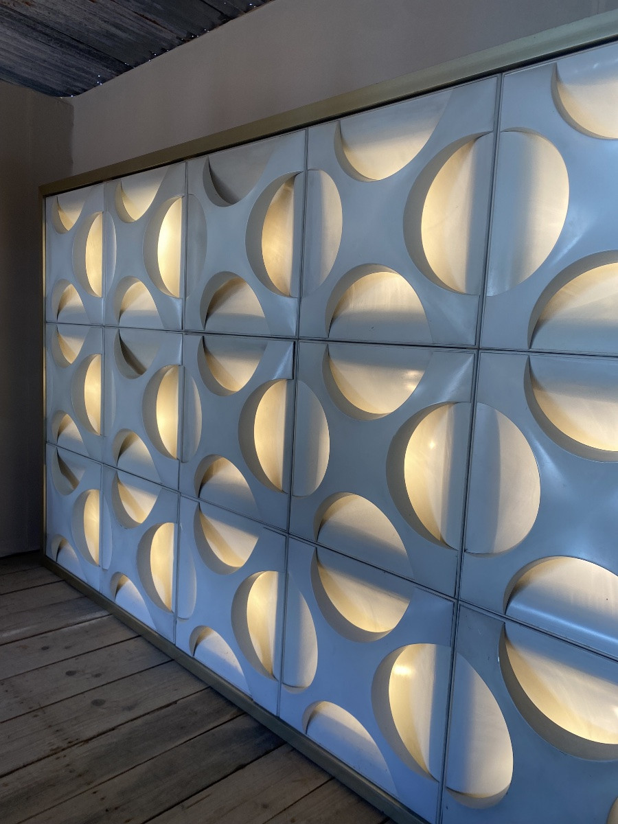 Oyster Wall Sconce Composition By Rolf Krüger, 1960s, Set Of 15-photo-3