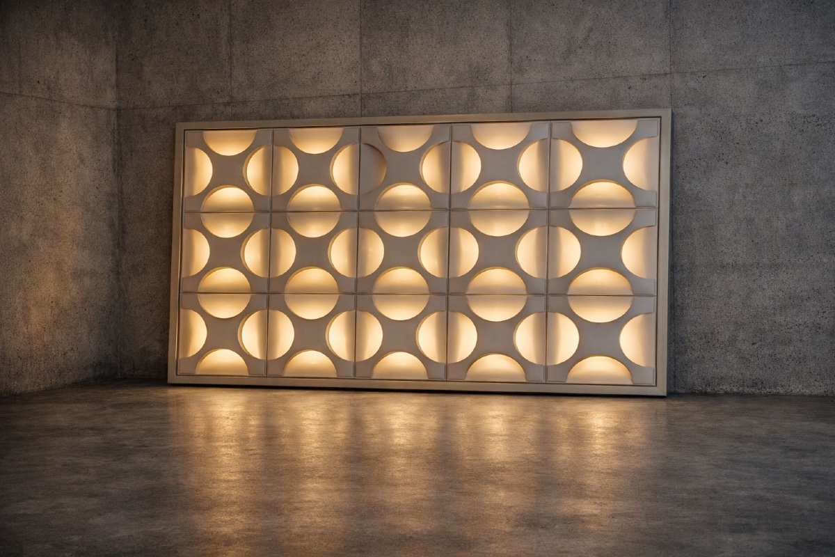 Composition d'Appliques Murales Oyster par Rolf Krüger, 1960s, Set de 15-photo-2