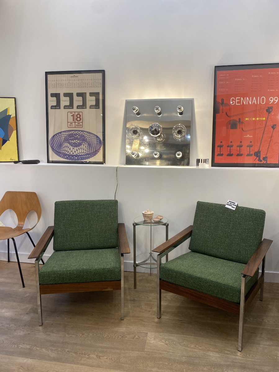 Paire de Fauteuils de Rob Parry edité par  De Ster Gelderland-photo-7