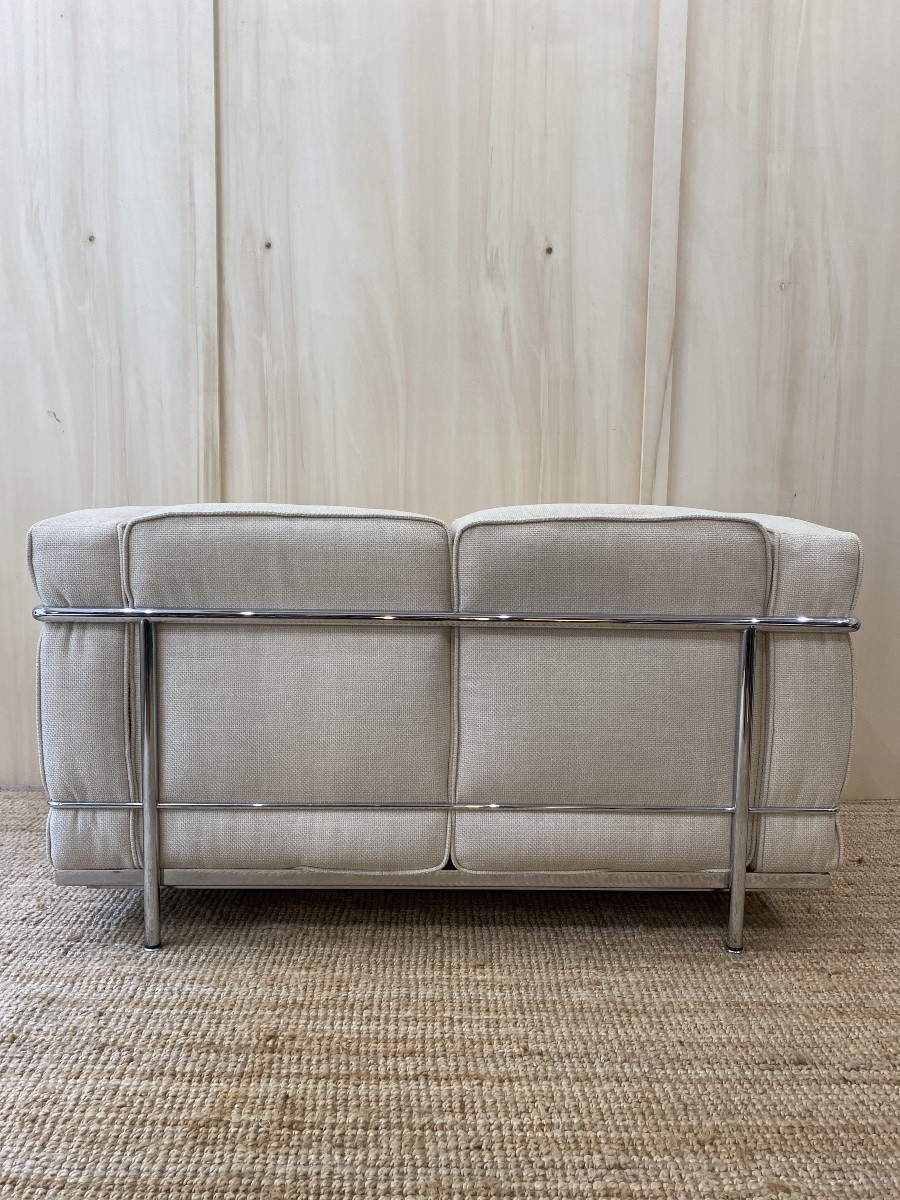 Lc2 2-seater Sofa By Charlotte Perriand And Le Corbusier For Cassina, 1965-photo-1