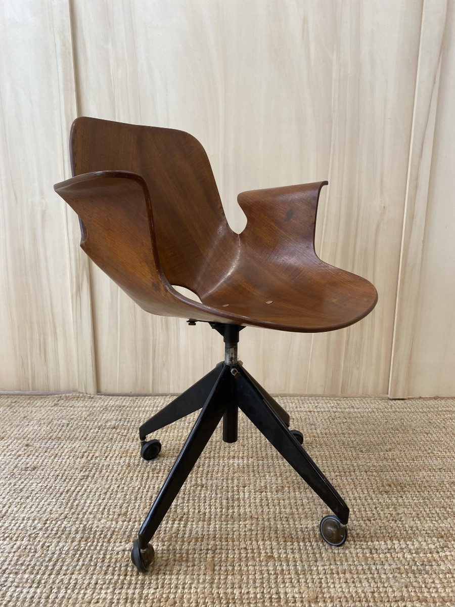Chaise de bureau Medea de Vittorio Nobili pour Fratelli Tagliabue, Italie 1950-photo-5
