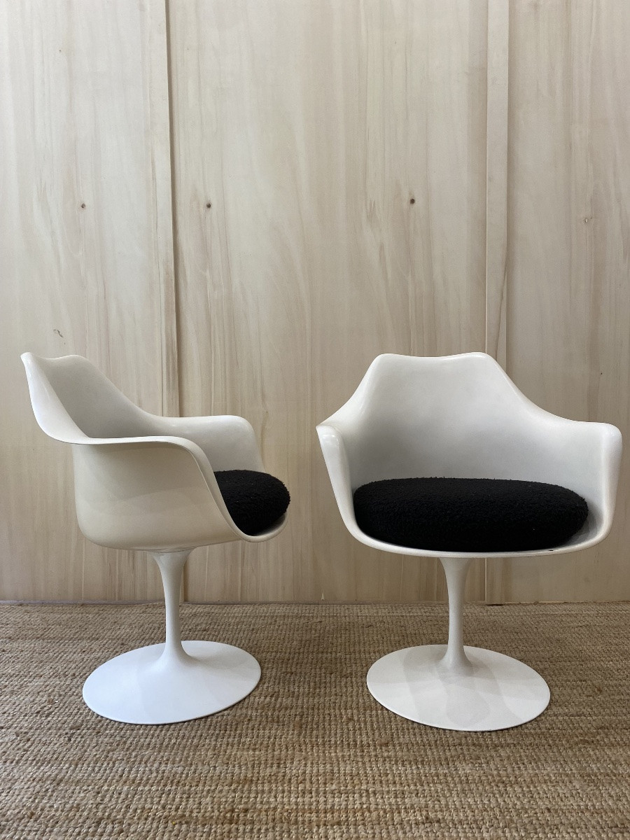 Paire de Fauteuils Tulip, Eero Saarinen - KNOLL-photo-2