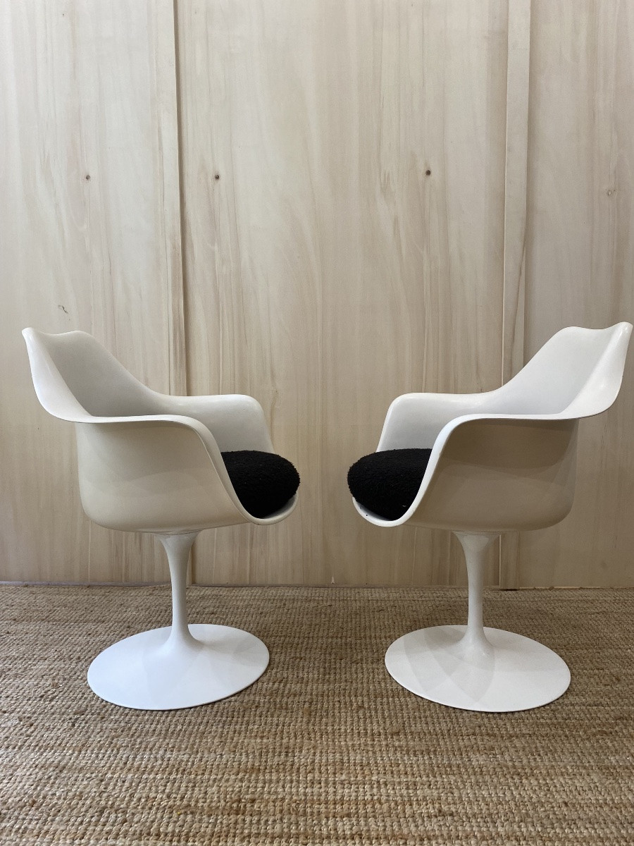 Paire de Fauteuils Tulip, Eero Saarinen - KNOLL-photo-3