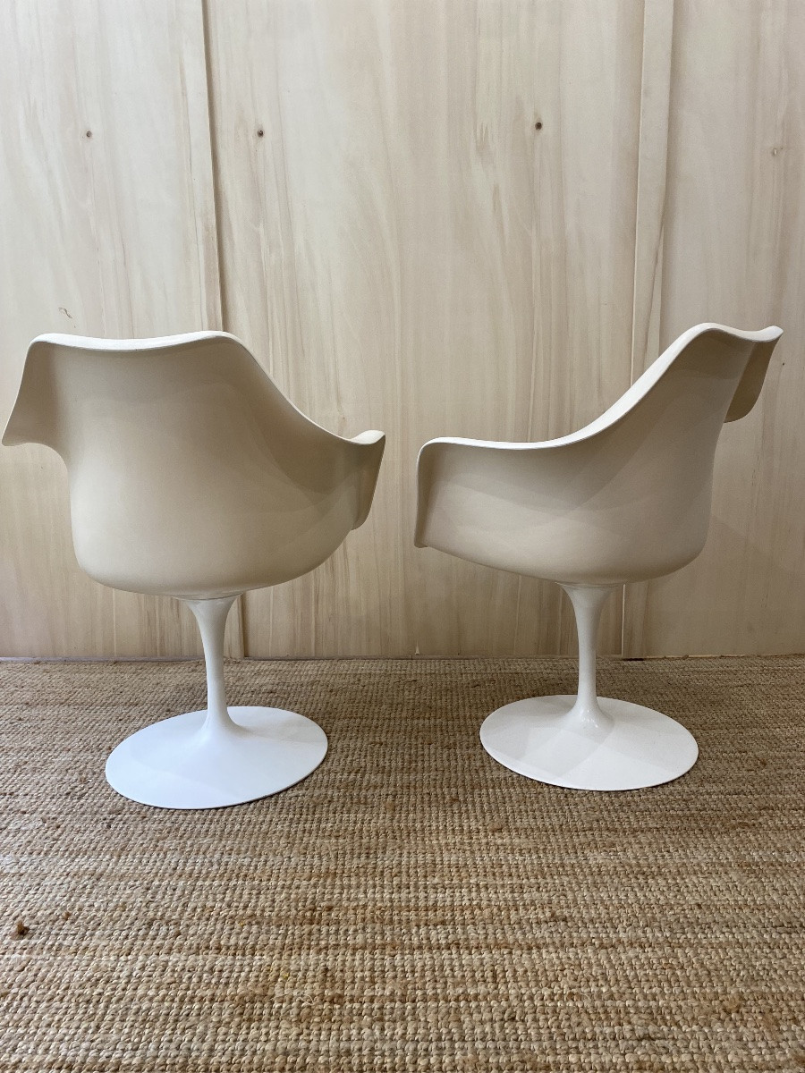Paire de Fauteuils Tulip, Eero Saarinen - KNOLL-photo-4