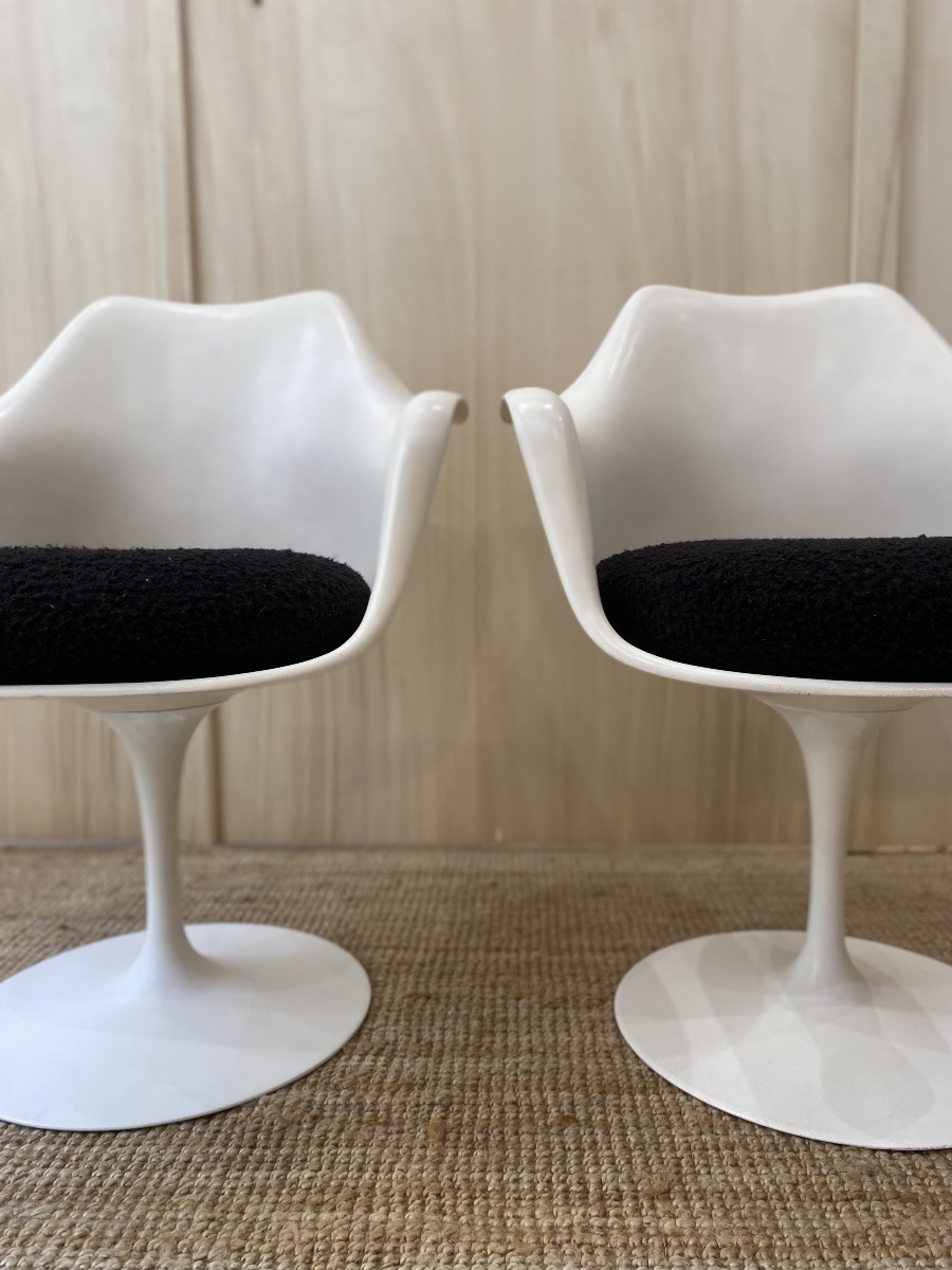 Paire de Fauteuils Tulip, Eero Saarinen - KNOLL-photo-2