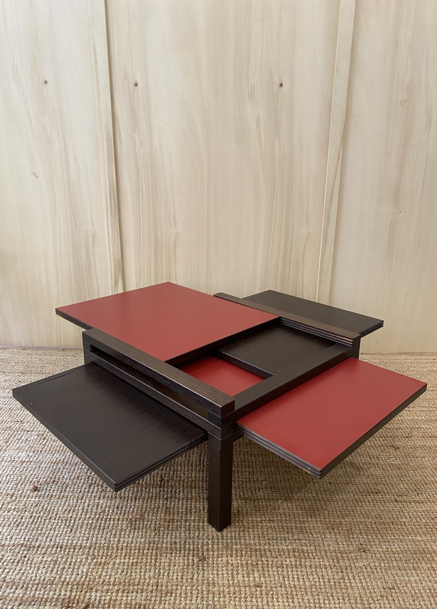 Extendable And Modular Coffee Table - Hexa Model By Vuarnesson For Bellato, France, 1980s