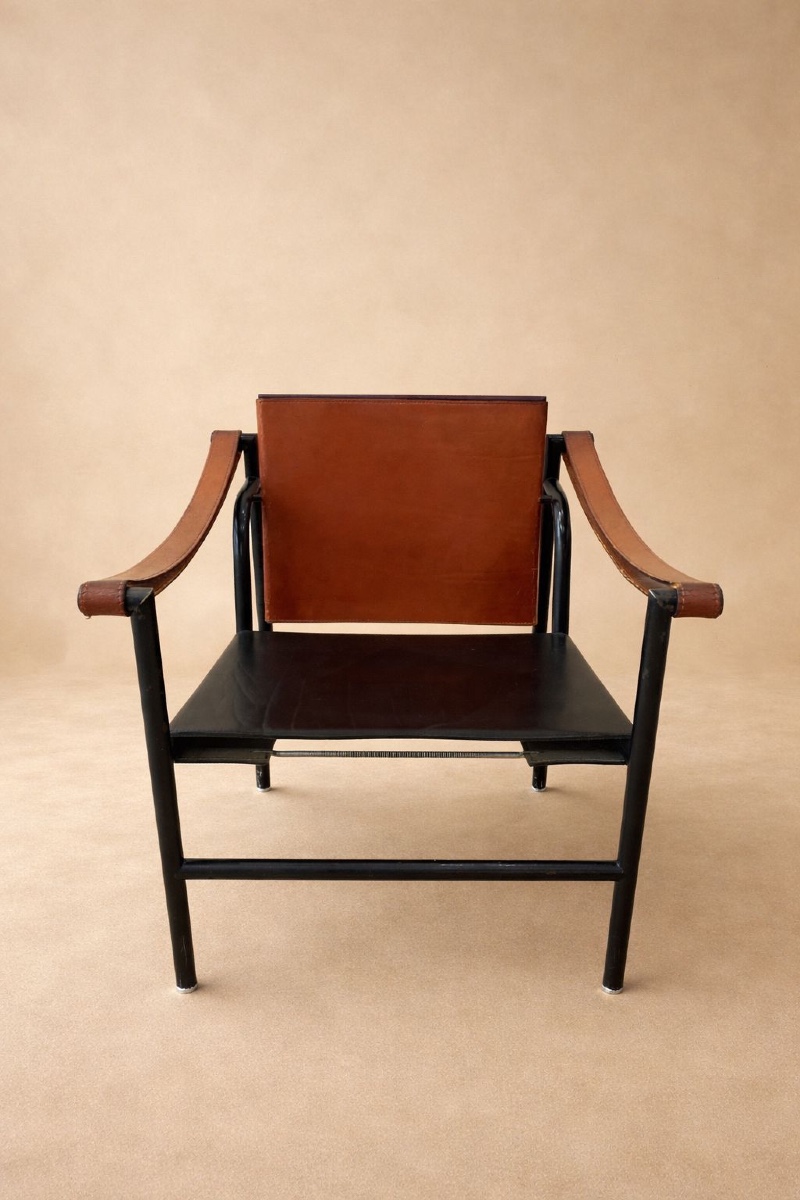 Lc1 Reclining Leather Armchair - Two-tone - Cassina -photo-2