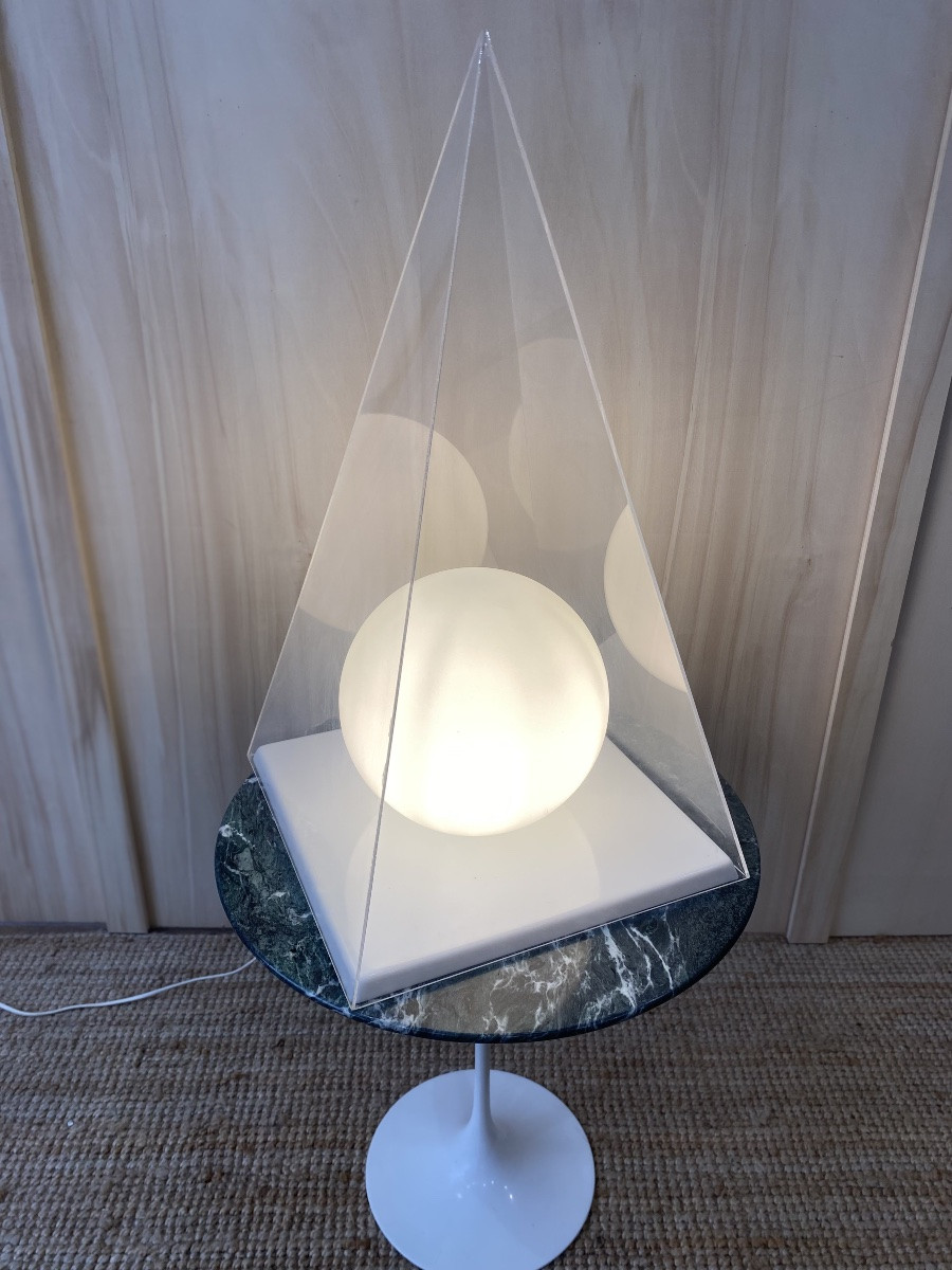 Pyramidal Lamp, 80's Design, Harco Loor -photo-3